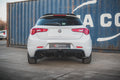 Maxton Design Diffusor Heck Ansatz passend für Alfa Romeo Giulietta (Einzelauspuff li.)