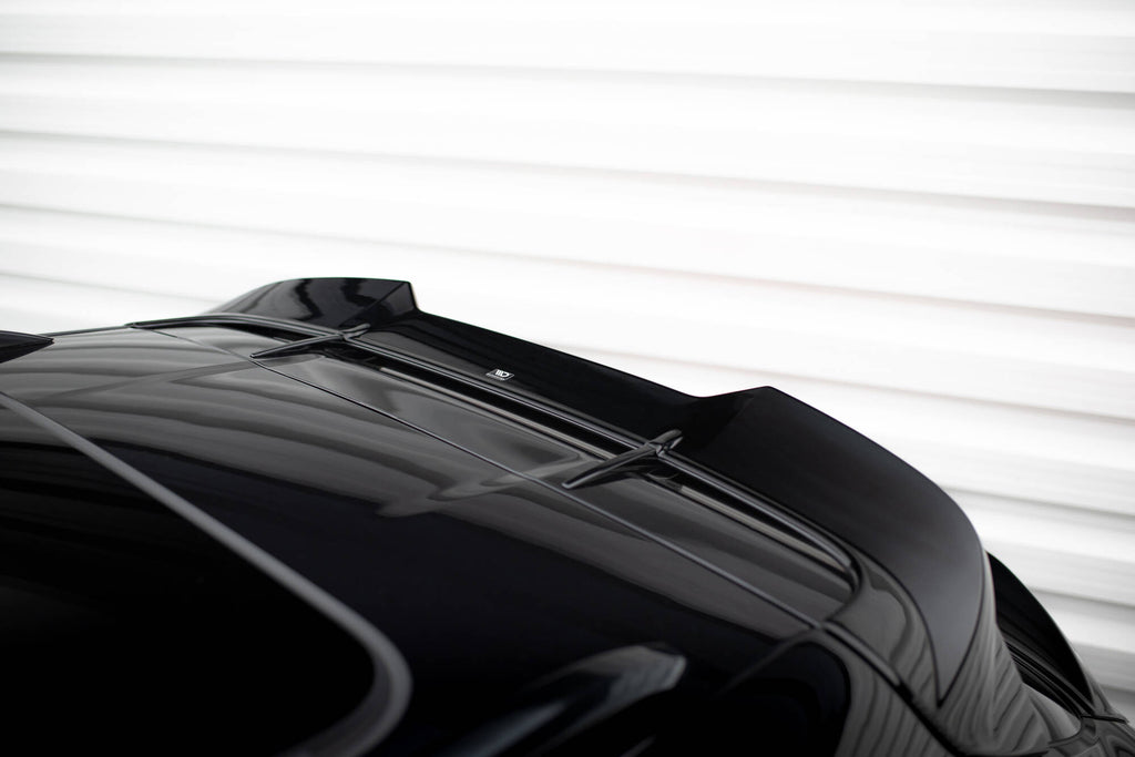 Maxton Design Höher Spoiler CAP 3D passend für Porsche Macan GTS Mk1 Facelift 2 schwarz Hochglanz