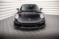 Maxton Design Street+ Spoilerlippe Front Ansatz passend für Porsche 911 Turbo S 992 schwarz Hochglanz