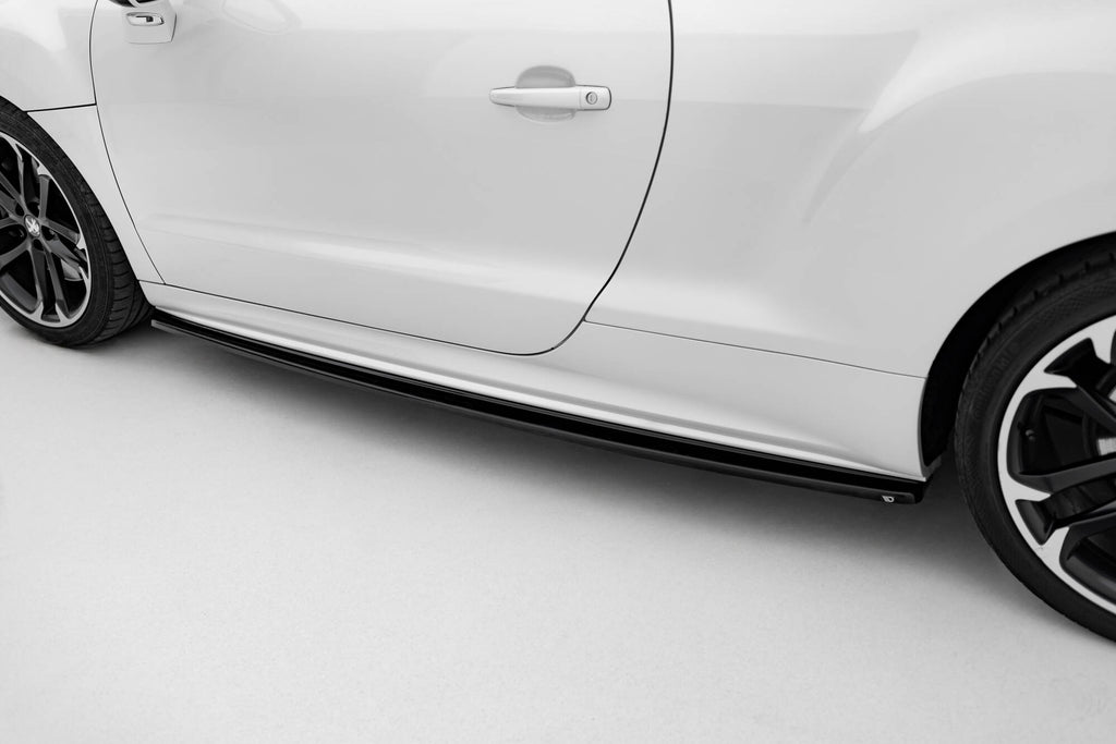 Maxton Design Street+ Seitenschweller Leisten passend für Peugeot RCZ Mk1 / Mk1 Facelift schwarz Hochglanz