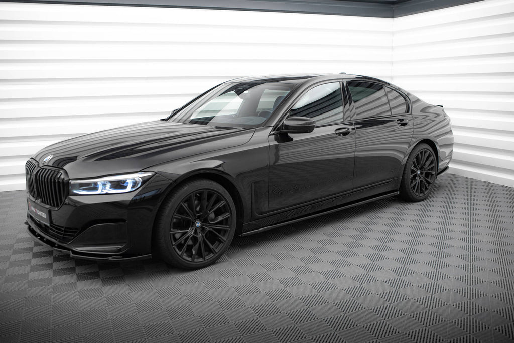 Maxton Design Street+ Seitenschweller Leisten passend für BMW 7 G11 schwarz Hochglanz