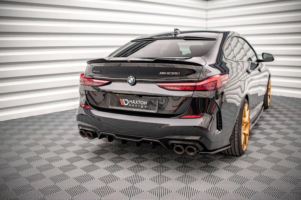 Maxton Design Heck Ansatz Flaps Diffusor passend für BMW M235i Gran Coupe F44 schwarz Hochglanz