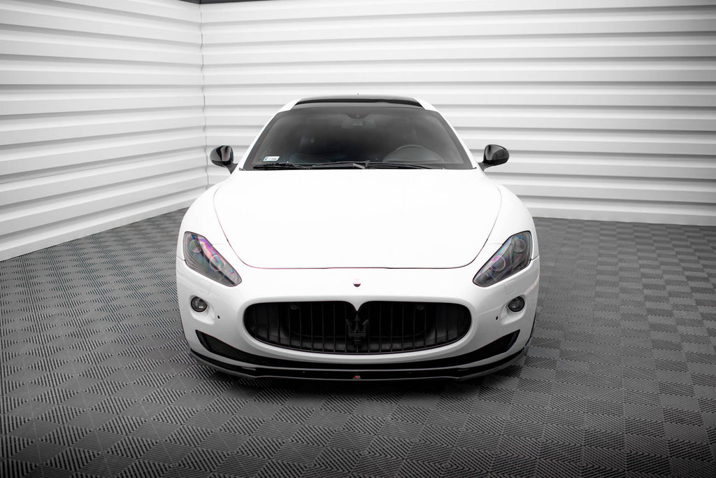 Maxton Design Street+ Spoilerlippe Front Ansatz passend für Maserati Granturismo Mk1 schwarz Hochglanz