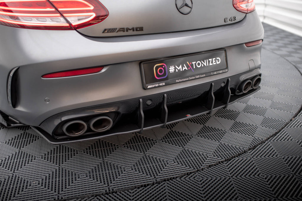 Maxton Design Street Pro Heckschürze passend für Mercedes-AMG C43 Coupe / Cabrio C205 Facelift / A205 Facelift