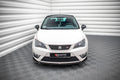 Maxton Design Street+ Spoilerlippe Front Ansatz V.1 passend für Seat Ibiza FR SC Mk4 Facelift schwarz Hochglanz