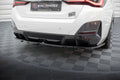 Maxton Design Street+ Mittlerer Diffusor RACE passend für V.1 BMW i4 M-Paket G26 schwarz Hochglanz