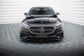 Maxton Design Street+ Spoilerlippe Front Ansatz V.1 passend für Mercedes-Benz E AMG-Line Limousine / Kombi W214 schwarz Hochglanz