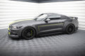 Maxton Design Seitenschweller Flaps passend für Ford Mustang GT Mk6 schwarz Hochglanz