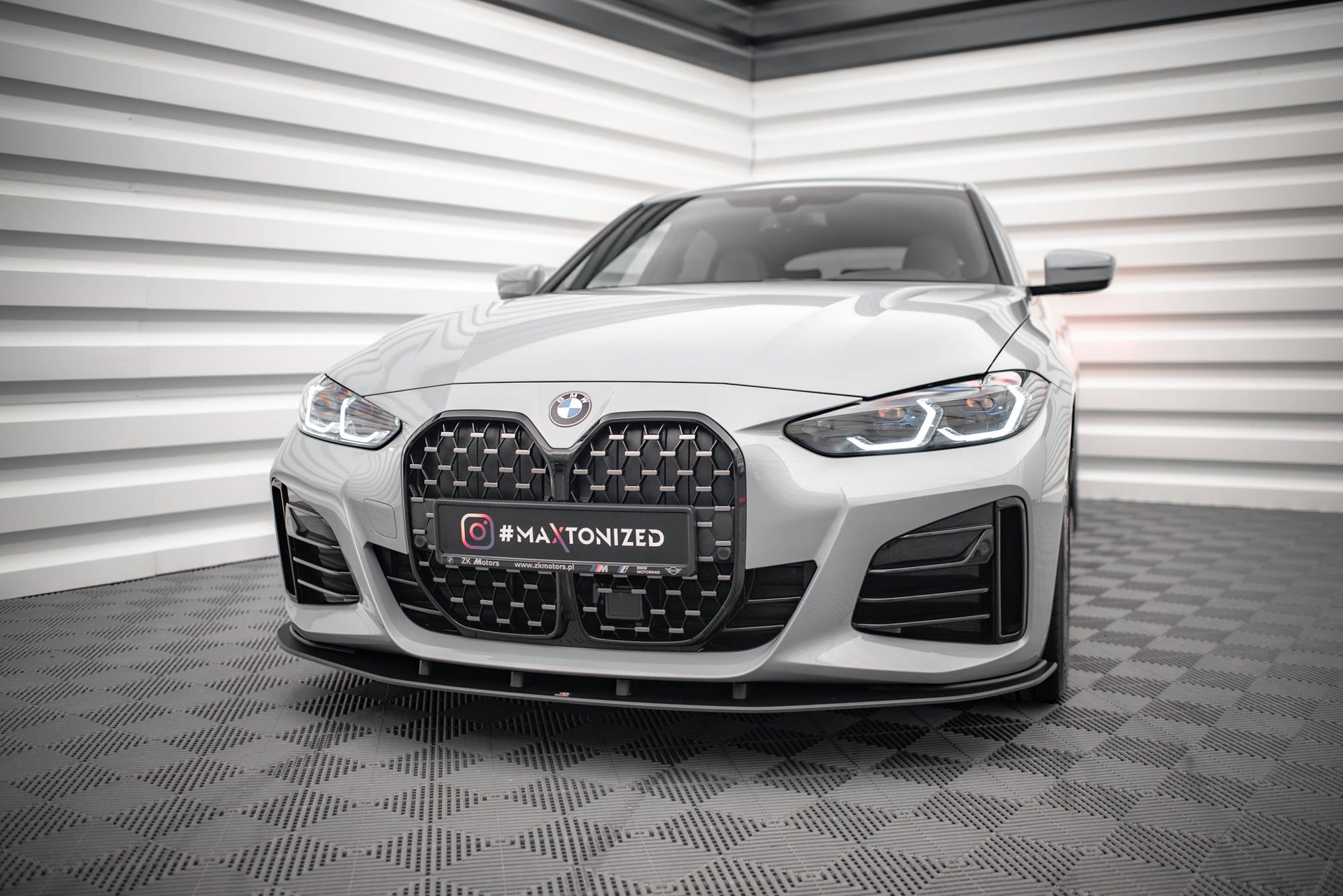 Maxton Design Street Pro Street+ Spoilerlippe Front Ansatz passend für BMW 4er Gran Coupe M-Paket G26