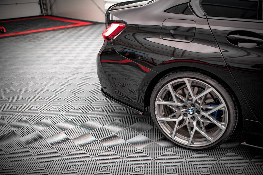 Maxton Design Heck Ansatz Flaps Diffusor V.4 passend für BMW M340i G20 / G21 schwarz Hochglanz