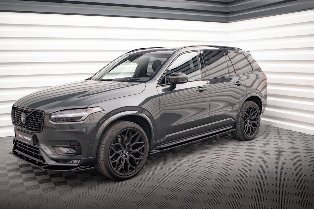 Maxton Design Street+ Seitenschweller Leisten passend für Volvo XC90 R-Design Mk2 / Mk2 Facelift schwarz Hochglanz