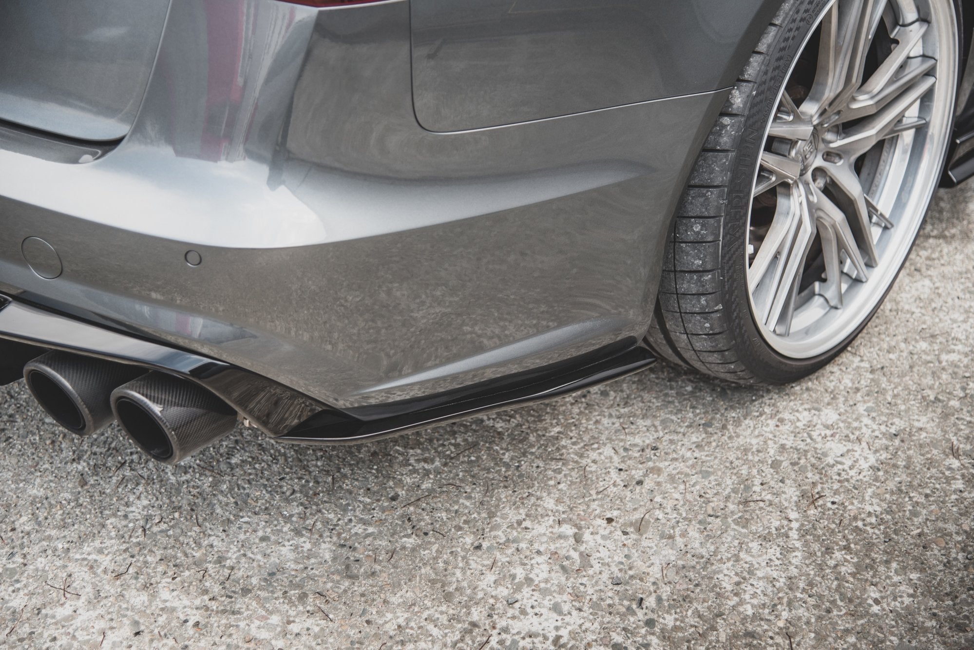 Maxton Design Heck Ansatz Flaps Diffusor passend für Audi A6 / A6 C7 S-line/ S6 C7 Facelift