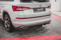 Maxton Design Heck Ansatz Flaps Diffusor passend für Skoda Kodiaq Sportline Mk1 / Mk1 Facelift schwarz Hochglanz