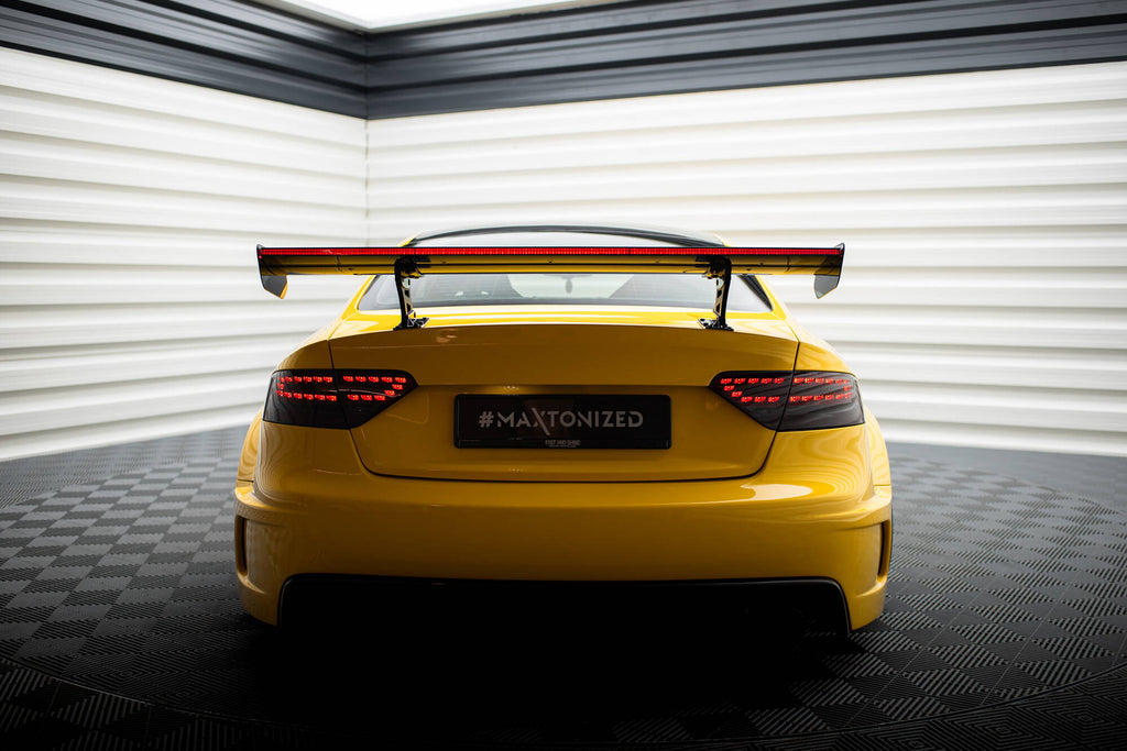 Maxton Design Carbon Spoiler With Internal Brackets Uprights + LED Audi A5 Coupe 8T für Audi A5 / S5 / RS5
