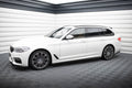 Maxton Design Street+ Seitenschweller Leisten passend für BMW 5er M-Paket / M550d / M550i G30/ G31 schwarz Hochglanz