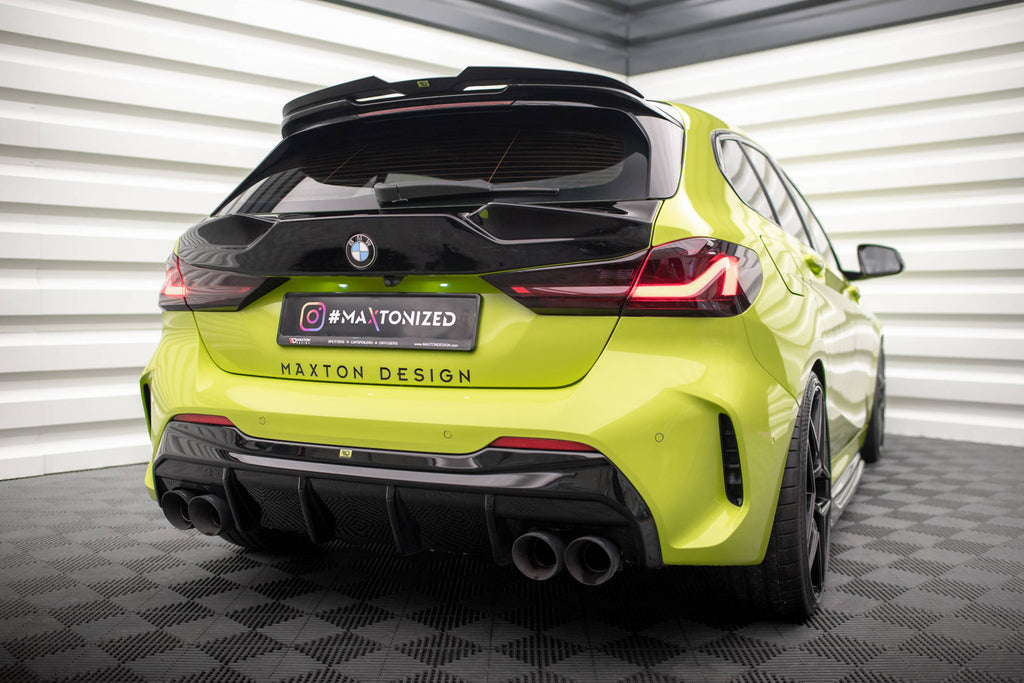 Maxton Design Diffusor Heck Ansatz V.3 für + Milltek Sport Auspuffverlängerung BMW 1er M135i / 128ti F40