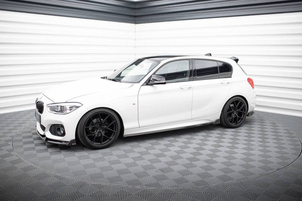 Maxton Design Street+ Seitenschweller Leisten passend für V.4 + Flaps BMW 1er M-Paket / M140i F20 Facelift
