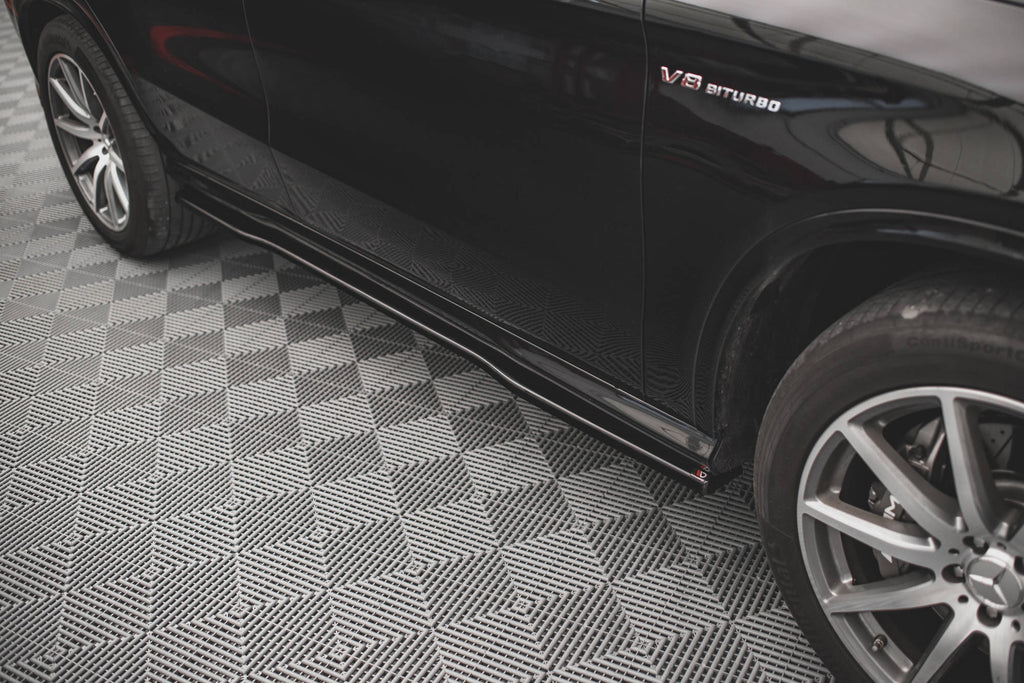 Maxton Design Street+ Seitenschweller Leisten passend für Mercedes-Benz GLE Coupe 63 AMG C292 schwarz Hochglanz