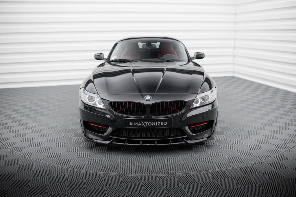 Maxton Design Street+ Spoilerlippe Front Ansatz passend für BMW Z4 M-Paket E89 Facelift schwarz Hochglanz