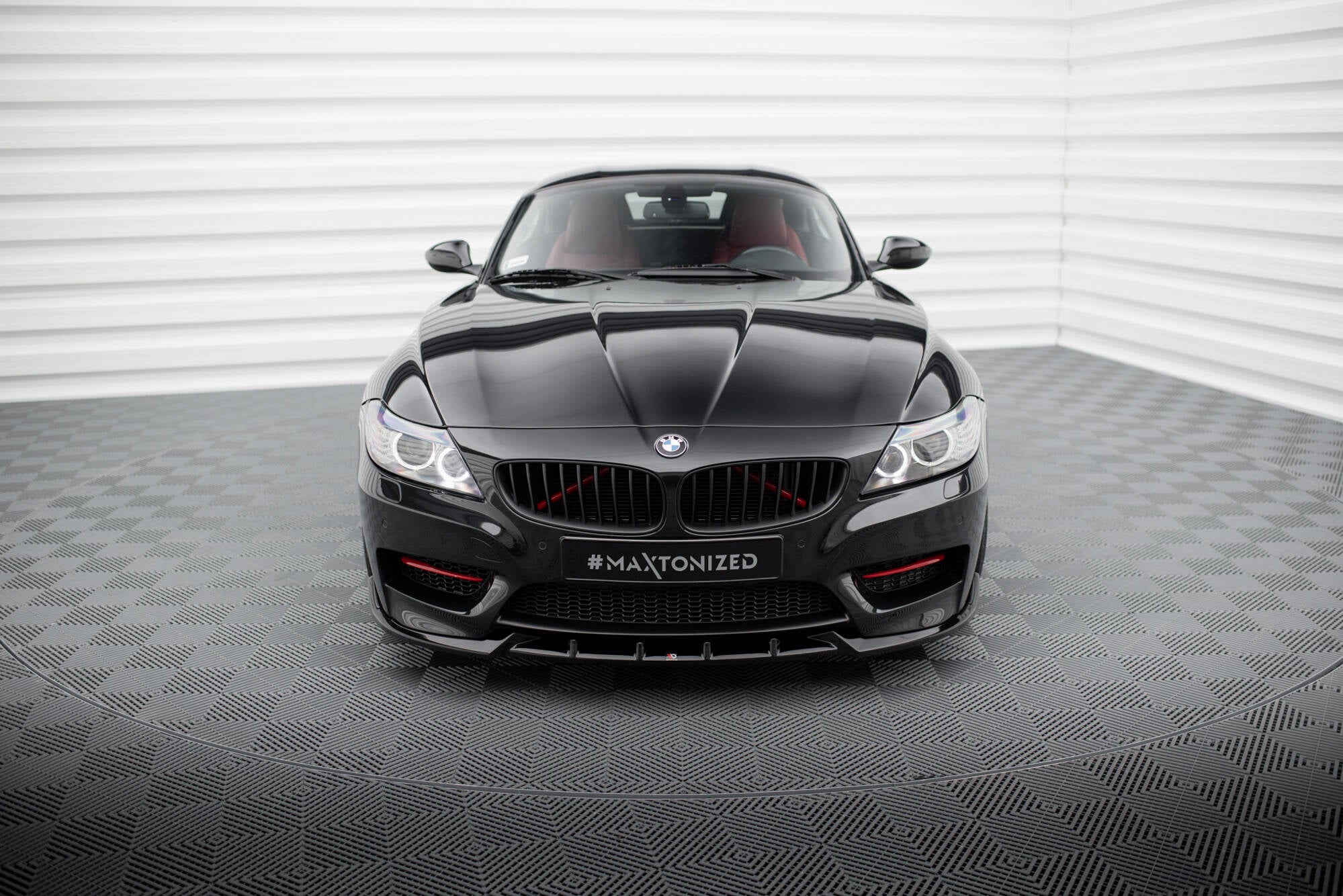 Maxton Design Street+ Spoilerlippe Front Ansatz passend für BMW Z4 M-Paket E89 Facelift schwarz Hochglanz