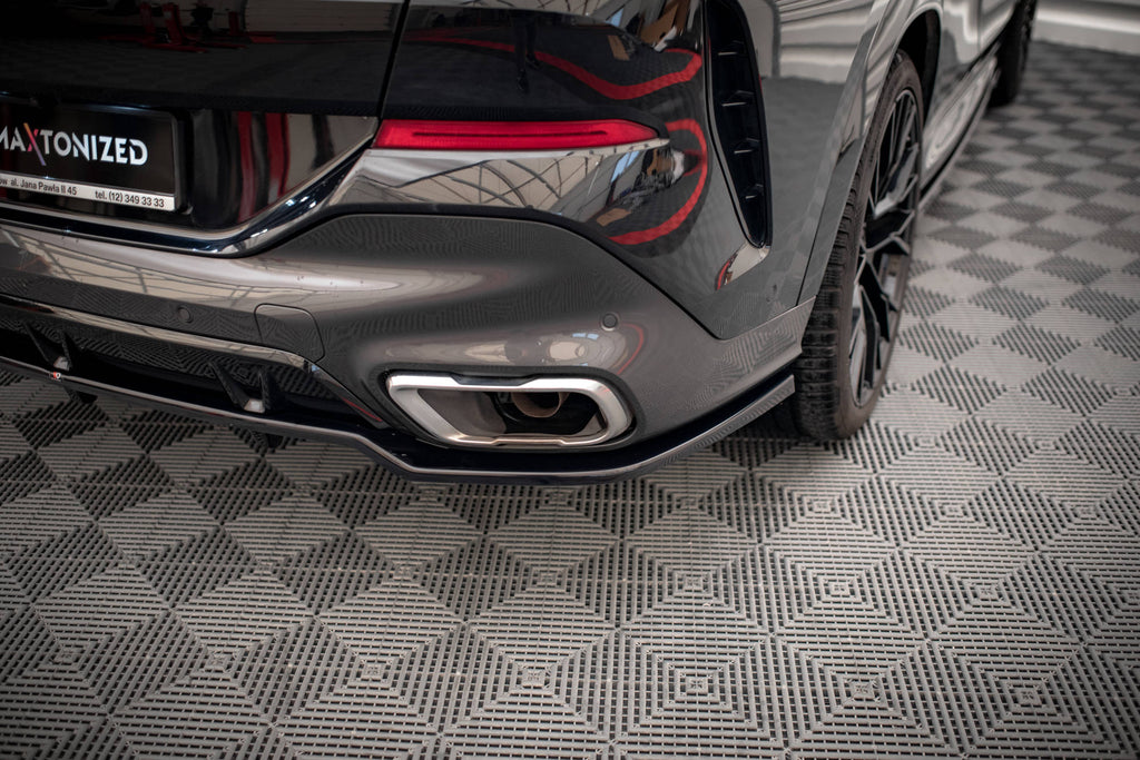 Maxton Design Street+ Mittlerer Diffusor RACE V.2 passend für BMW X6 M-Paket G06 schwarz Hochglanz