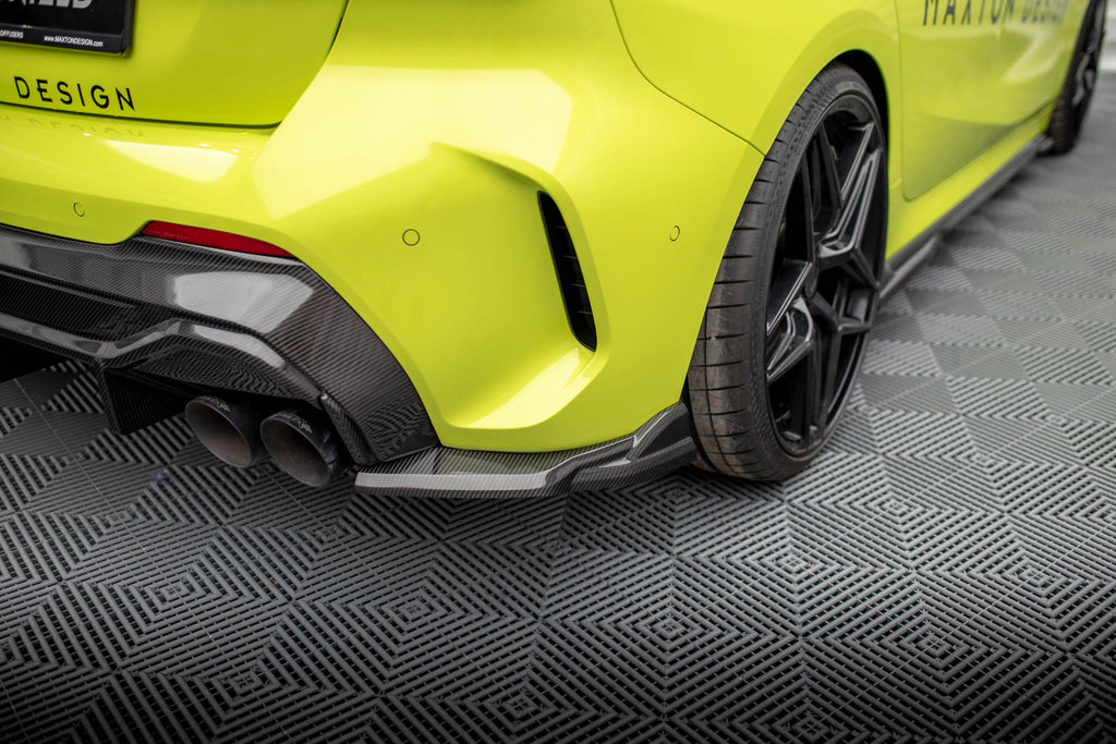 Maxton Design Prepreg Carbon Fiber Heck Ansatz Flaps Diffusor passend für BMW 1er M-Paket / M135i / 128ti F40