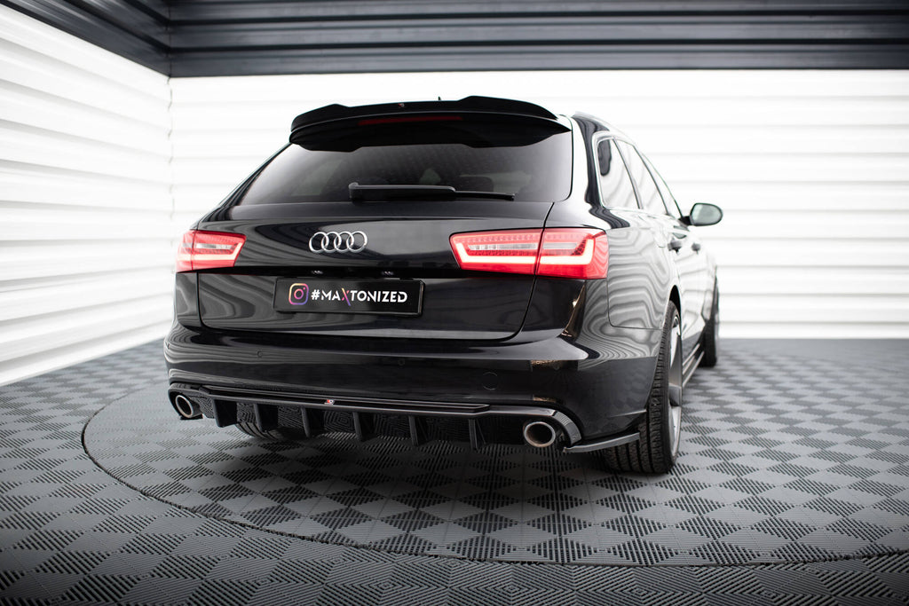 Maxton Design Diffusor Heck Ansatz passend für Audi A6 Limousine / Avant C7