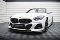 Maxton Design Street+ Spoilerlippe Front Ansatz V.3 passend für BMW Z4 M40i / M-Paket G29 Facelift schwarz Hochglanz