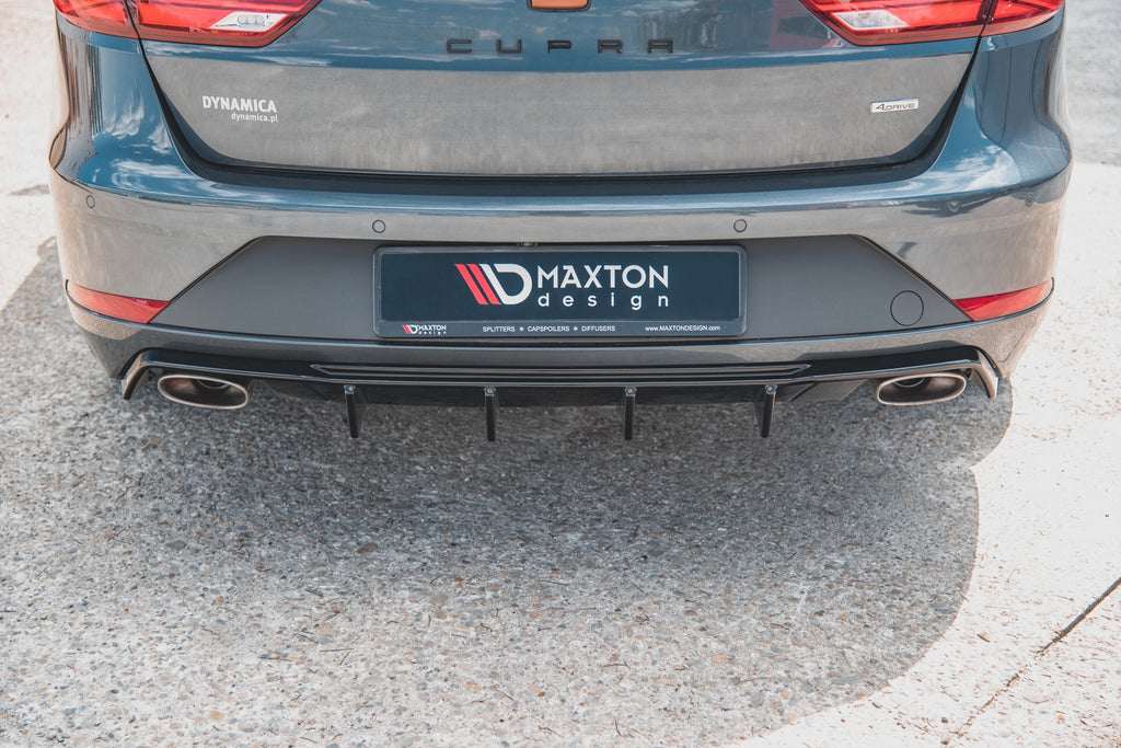 Maxton Design Diffusor Heck Ansatz V.2 passend für Seat Leon Cupra ST Mk3 FL