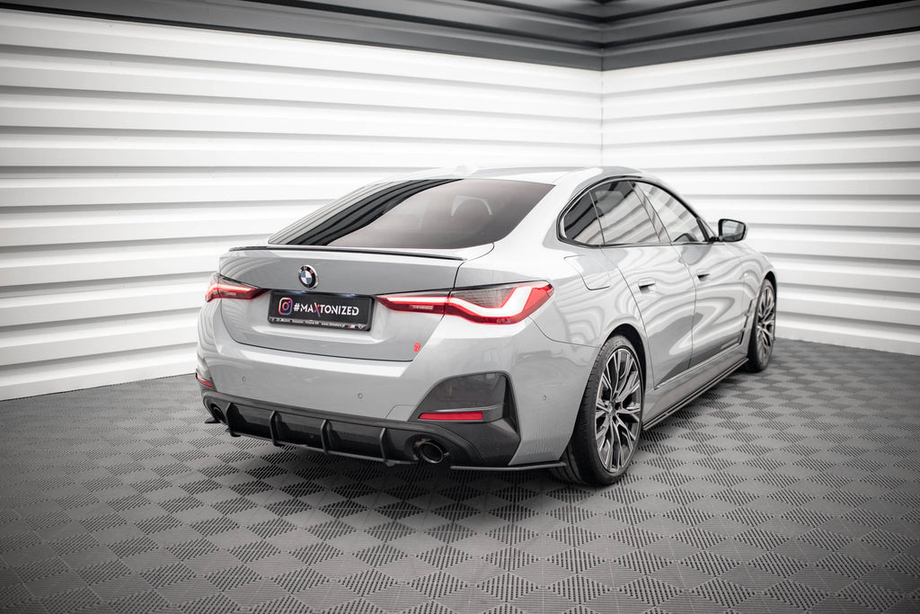 Maxton Design Street Pro Heck Ansatz Flaps Diffusor passend für BMW 4er Gran Coupe M-Paket G26