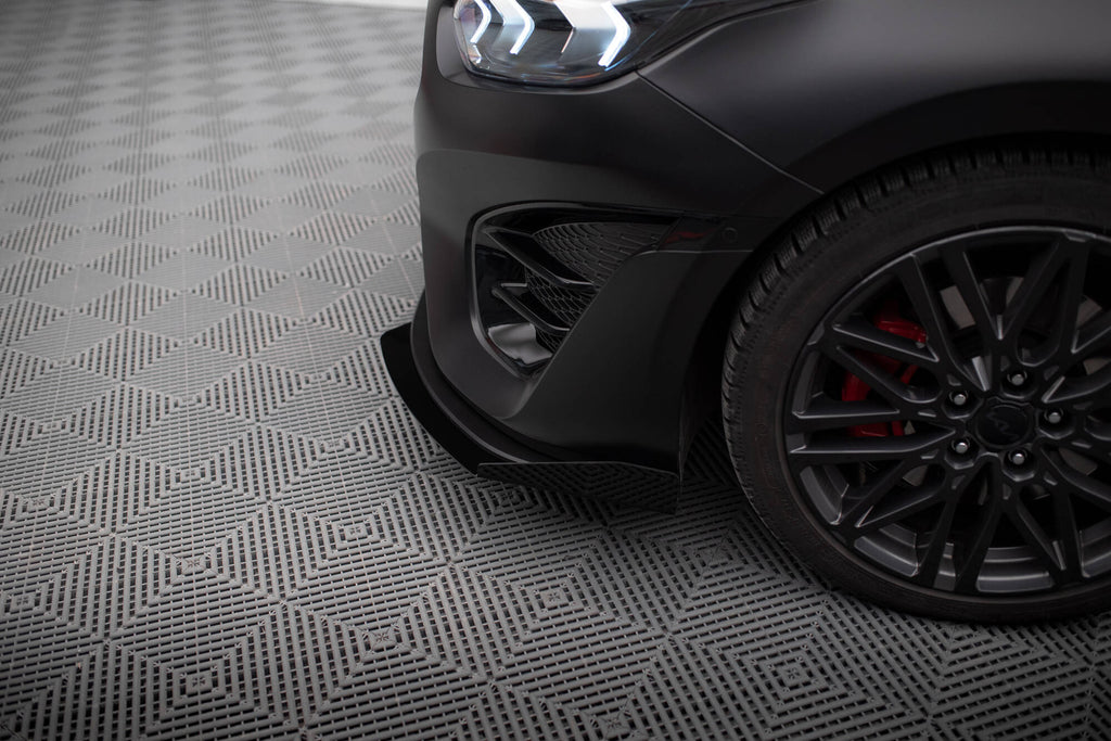 Maxton Design Front Stoßstange Flaps passend für Kia Proceed GT Mk3 Facelift / Ceed GT / GT - Line Mk1 Facelift schwarz Hochglanz