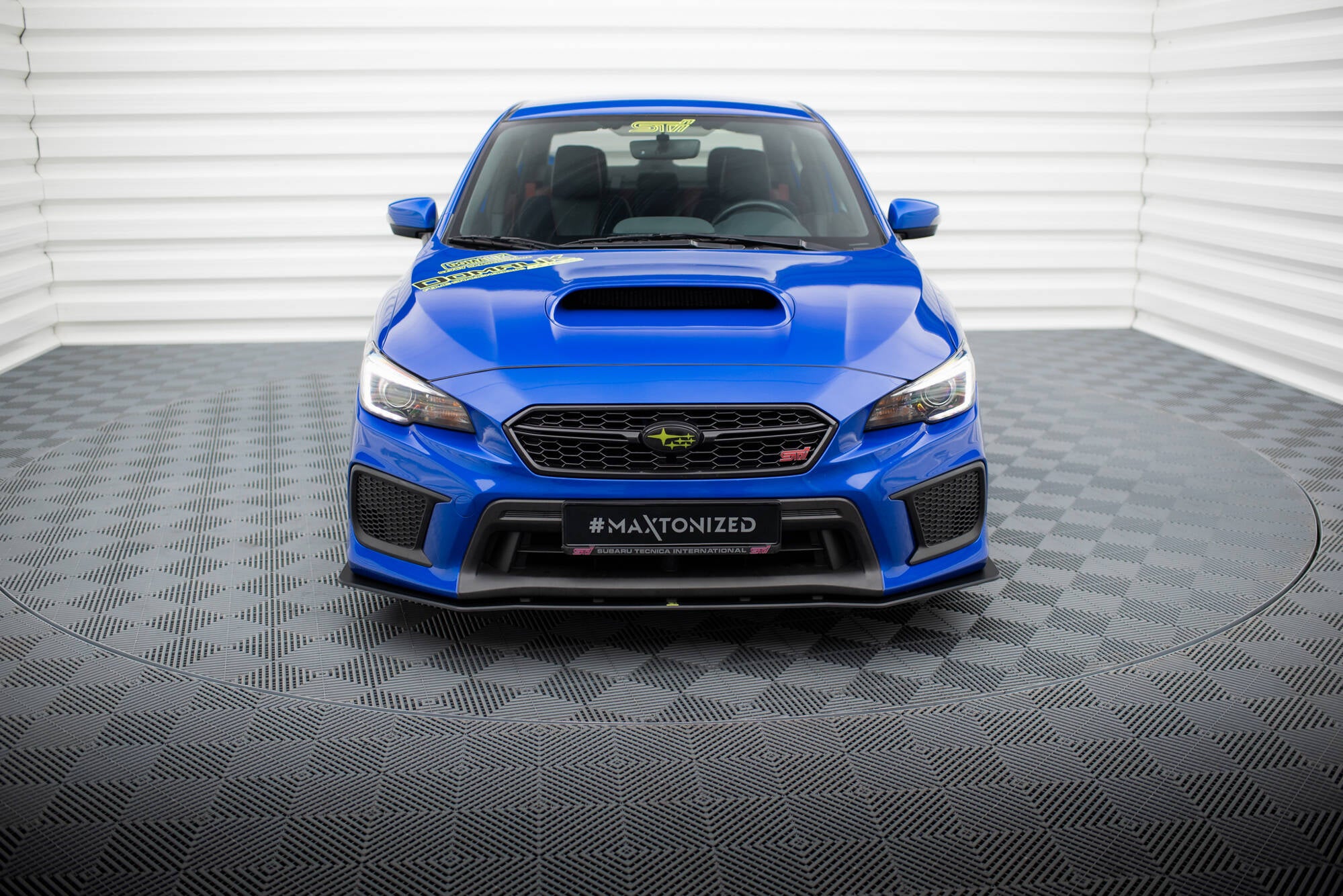 Maxton Design Street Pro Street+ Spoilerlippe Front Ansatz passend für Subaru WRX STI Mk1 Facelift