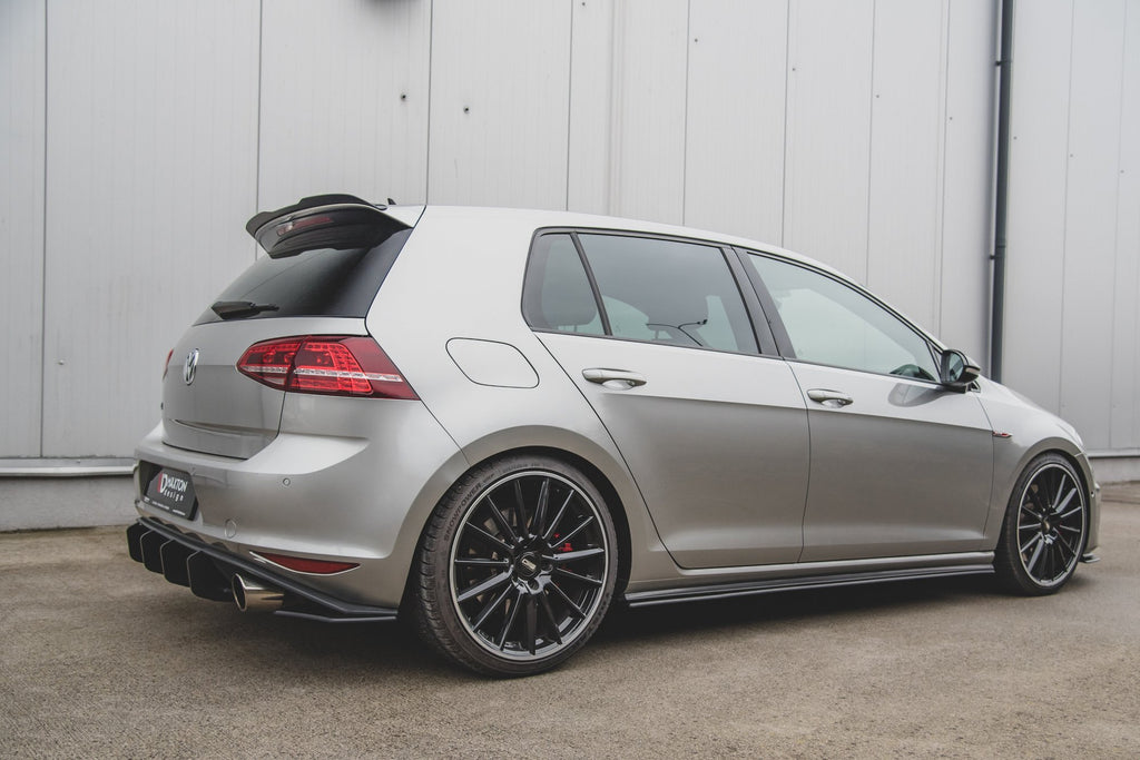 Maxton Design Racing Seitenschweller Ansatz VW Golf 7 GTI für Volkswagen Golf Mk7