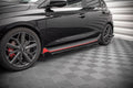 Maxton Design Street Pro Street+ Seitenschweller Leisten + Flaps passend für Hyundai I20 N Mk3 schwarz Hochglanz