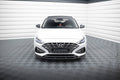 Maxton Design Street+ Spoilerlippe Front Ansatz V.1 passend für Hyundai I30 Mk3 Facelift schwarz Hochglanz