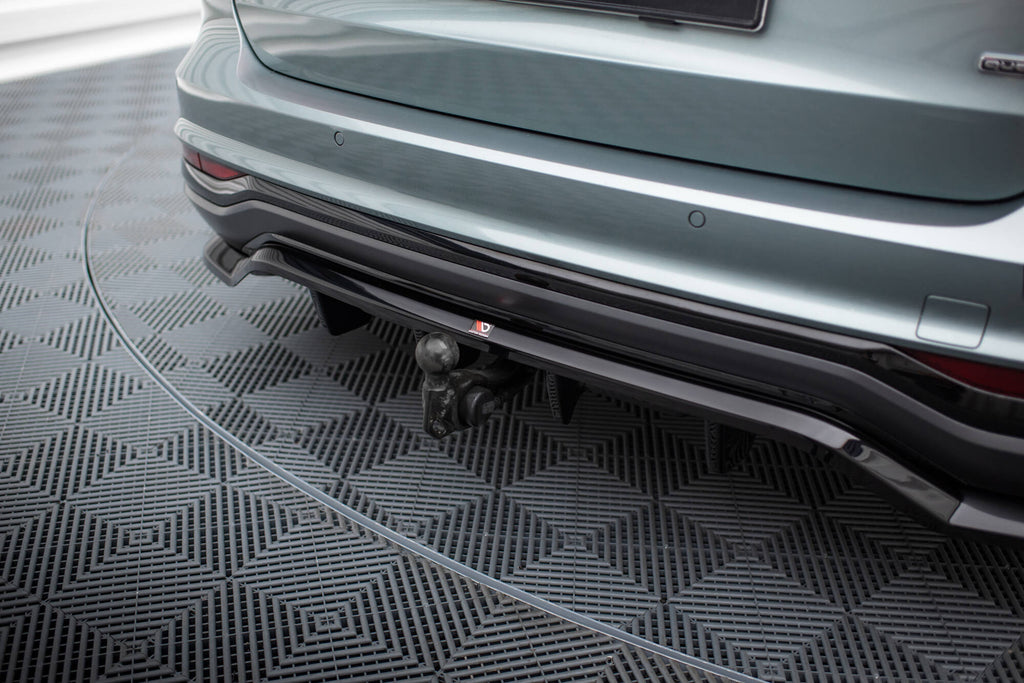 Maxton Design Street+ Mittlerer Diffusor RACE passend für Audi A6 Allroad C8 schwarz Hochglanz