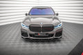 Maxton Design Street+ Spoilerlippe Front Ansatz V.2 passend für BMW 7 M-Paket G11 / G12 Facelift schwarz Hochglanz