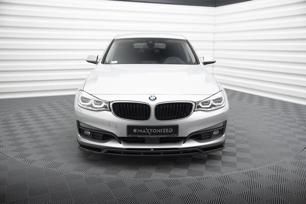 Maxton Design Street+ Spoilerlippe Front Ansatz passend für BMW 3er GT F34 schwarz Hochglanz
