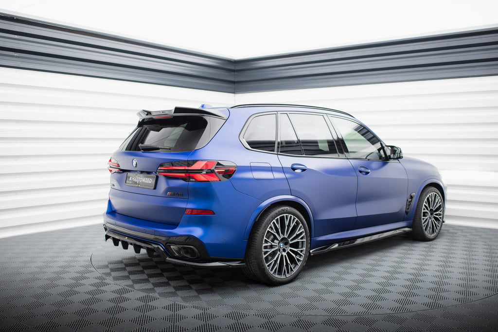 Maxton Design Street+ Mittlerer Diffusor RACE passend für V.1 BMW X5 M-Paket G05 Facelift schwarz Hochglanz
