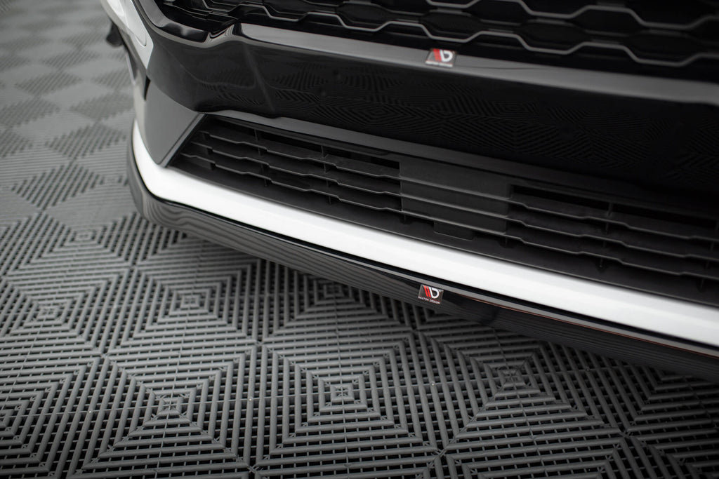 Maxton Design Street+ Spoilerlippe Front Ansatz V.6 passend für Ford Fiesta Mk8 ST / ST-Line schwarz Hochglanz