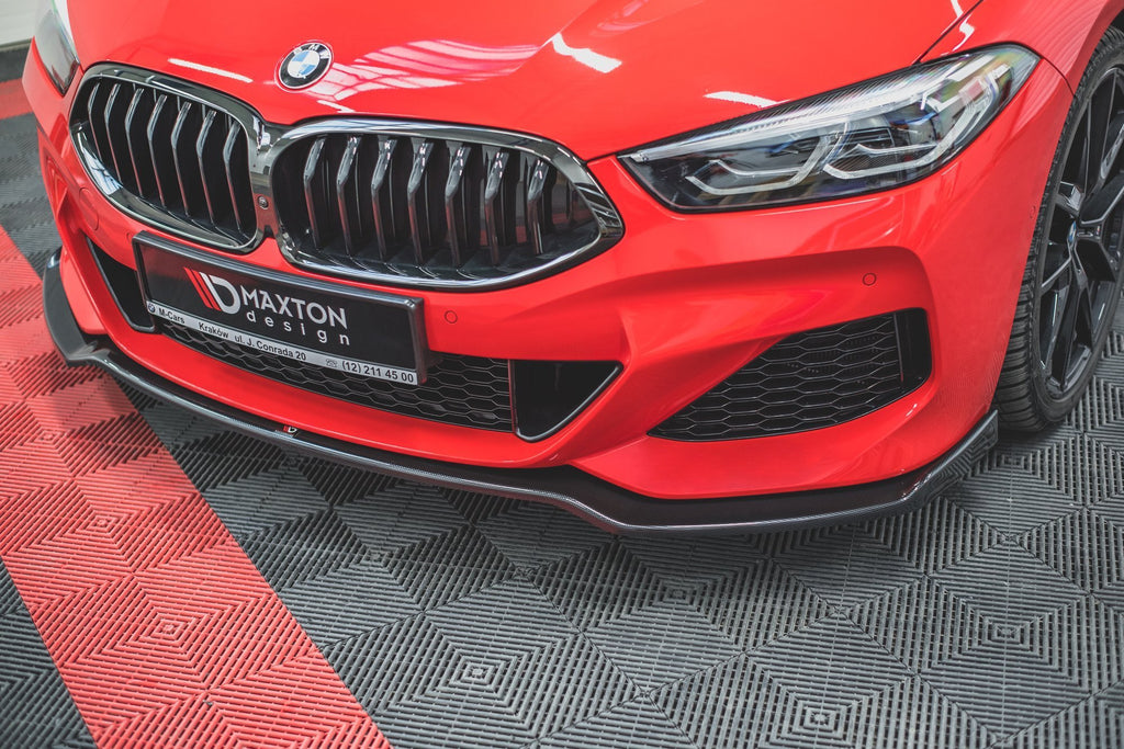 Maxton Design Street+ Spoilerlippe Front Ansatz V.2 passend für BMW 8 Coupe G15 / 8 Gran Coupe M Paket G16 schwarz Hochglanz