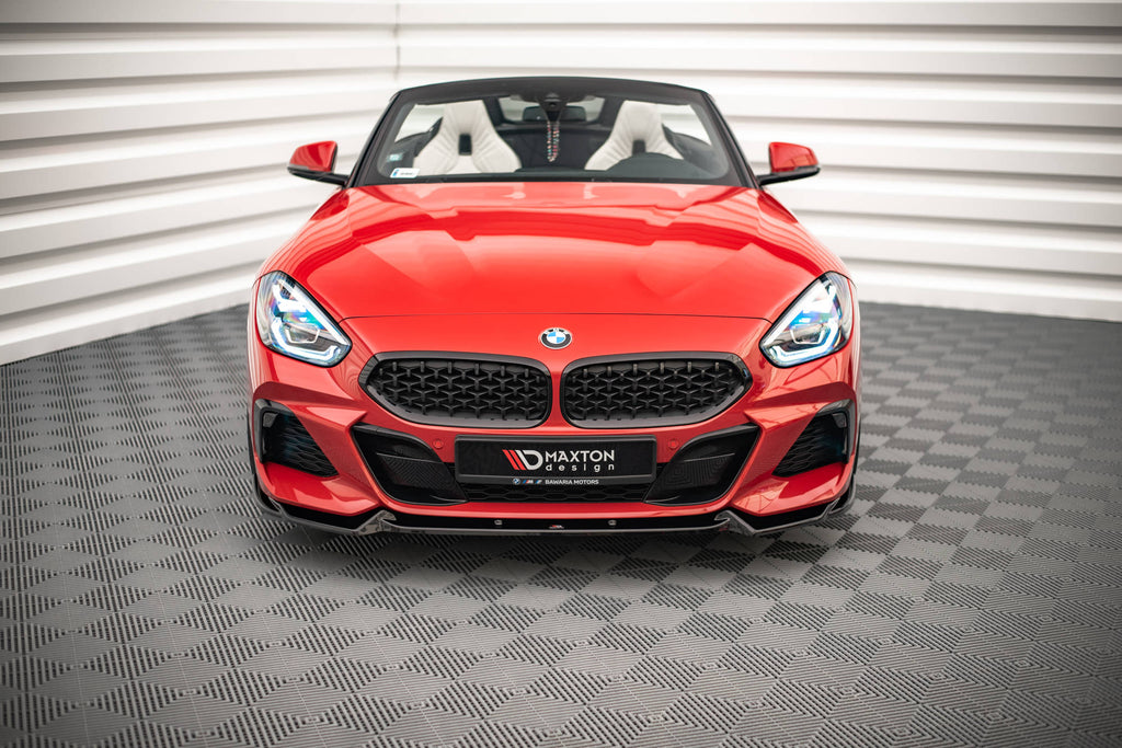 Maxton Design Street+ Spoilerlippe Front Ansatz V.1 passend für BMW Z4 M40i / M-Paket G29 schwarz Hochglanz