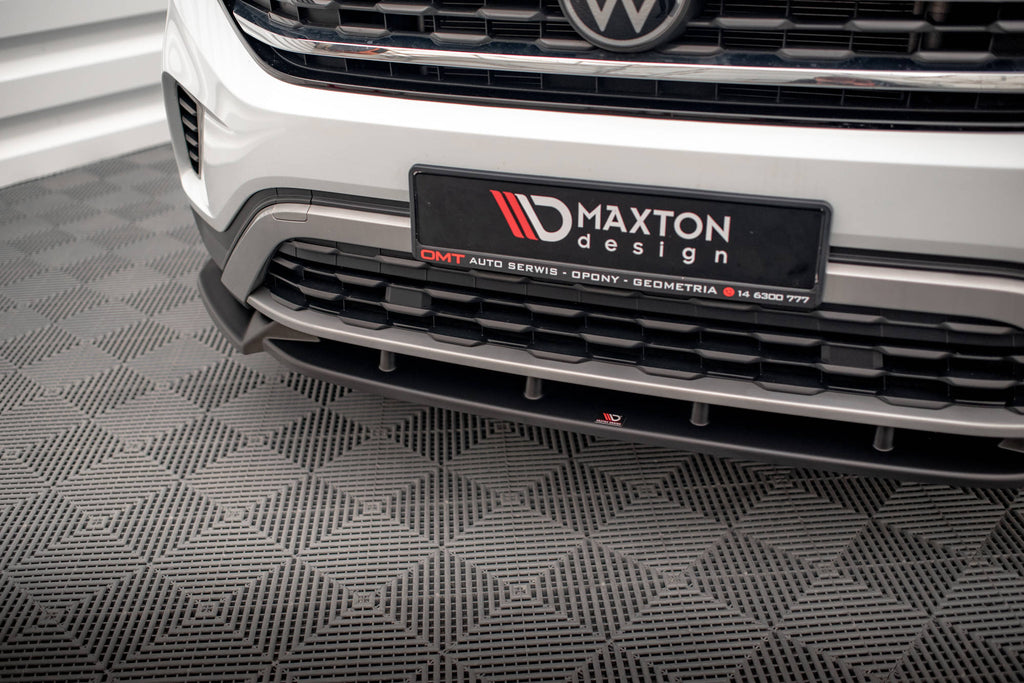 Maxton Design Front Ansatz V.1 für Volkswagen Atlas Cross Sport schwarz matt