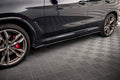 Maxton Design Street+ Seitenschweller Leisten V.2 passend für BMW X3 M40d / M40i / M-Paket G01 schwarz Hochglanz