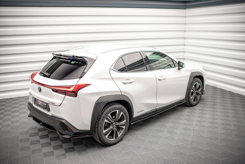 Maxton Design Street+ Seitenschweller Leisten passend für Lexus UX F-Sport Mk1 schwarz Hochglanz