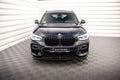 Maxton Design Street+ Spoilerlippe Front Ansatz V.1 passend für BMW X3 M40d / M40i / M-Paket G01 schwarz Hochglanz