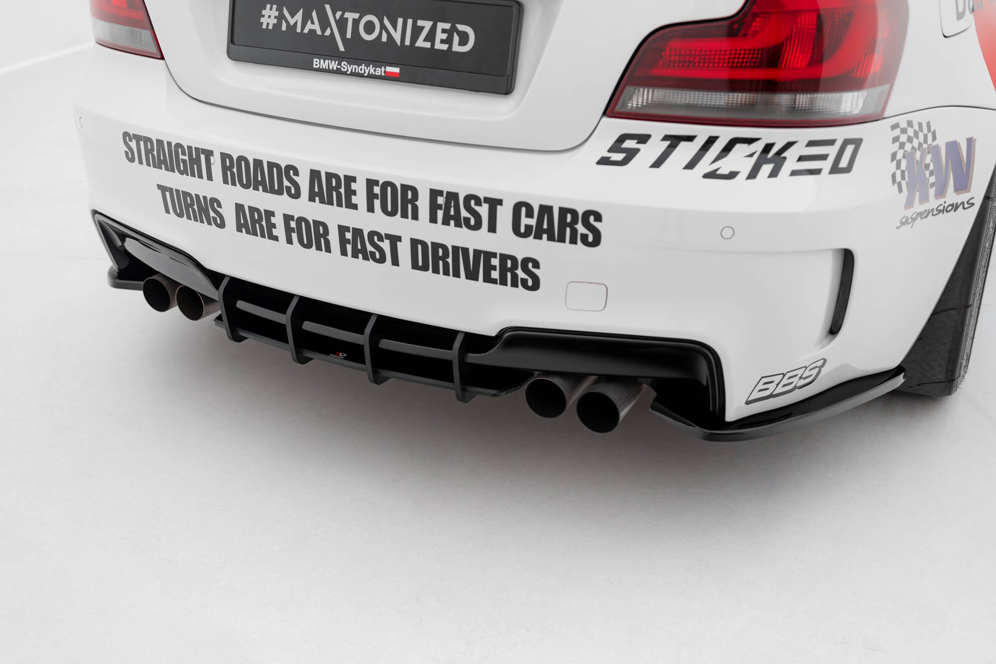 Maxton Design Street Pro Heckschürze passend für BMW 1er M Coupe E82
