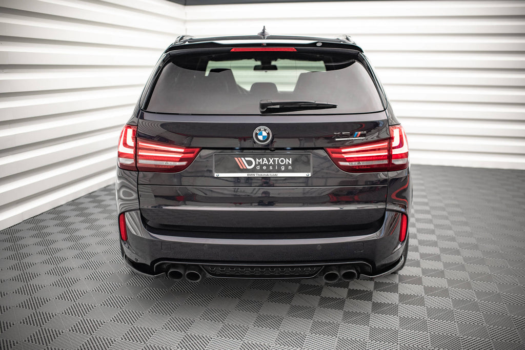 Maxton Design Heck Ansatz Flaps Diffusor passend für BMW X5 M F85 schwarz Hochglanz