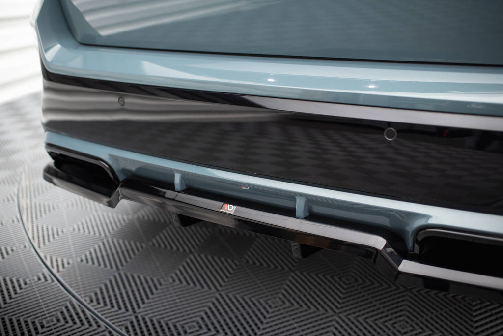 Maxton Design Street+ Mittlerer Diffusor RACE passend für BMW X1 M-Paket U11 schwarz Hochglanz