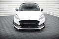 Maxton Design Street+ Spoilerlippe Front Ansatz V.4 passend für Ford Fiesta Mk8 ST / ST-Line schwarz Hochglanz